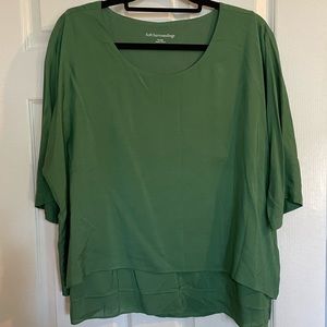 Soft surroundings green blouse. Size XL